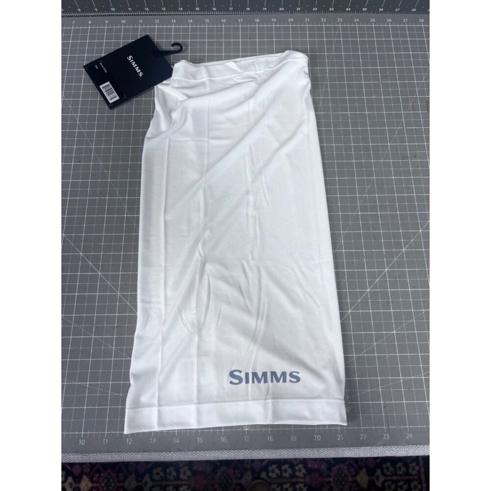 Simms Fishing Neck Gaiter - One Size Fits Most - NEW White UV Sun Protection